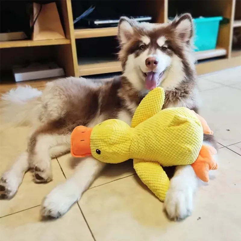 PatoParceiro™ — Pelúcia Anti-Ansiedade e Tédio para Cães