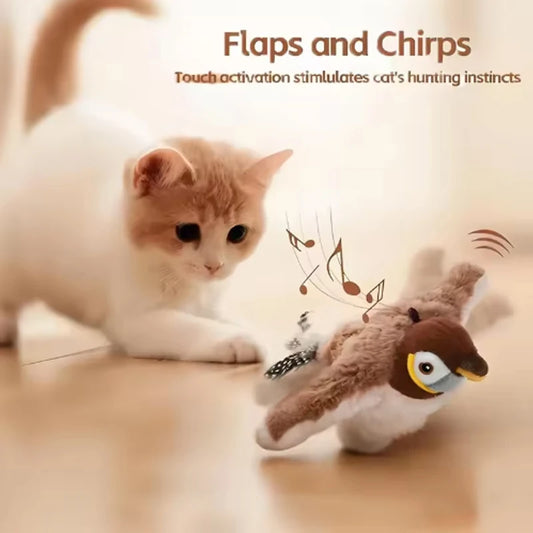 Passarim™ — Pássaro Interativo com Sensor de Movimento e Catnip