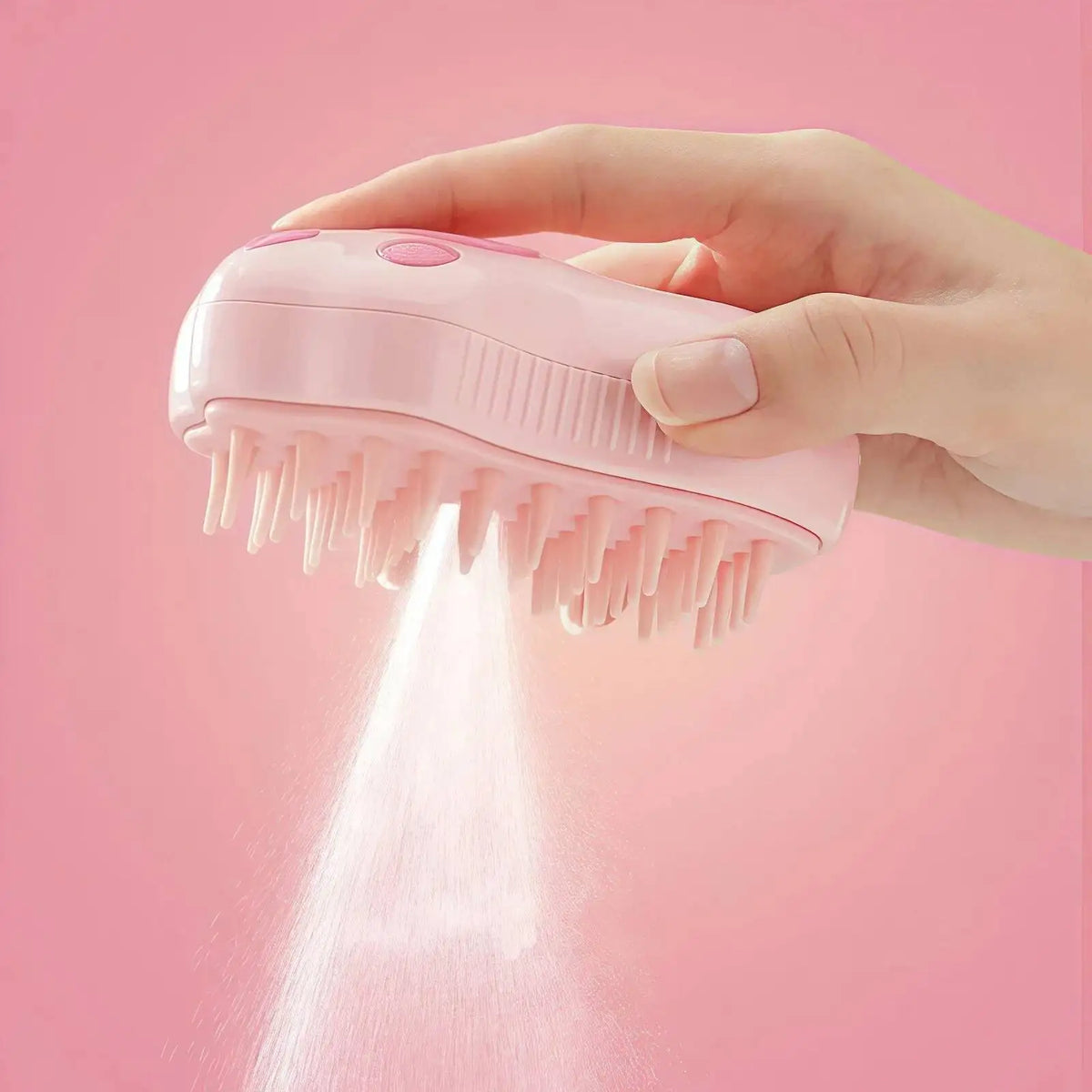 EscovaVapor — Escova Elétrica 3 em 1 com Spray e Massagem para Pets