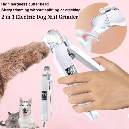 LixaPet™ — Lixador de Unhas Elétrico com Luz LED para Cães e Gatos