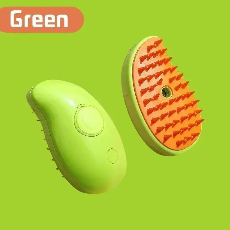 EscovaVapor — Escova Elétrica 3 em 1 com Spray e Massagem para Pets