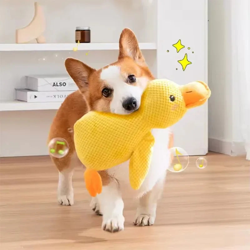 PatoParceiro™ — Pelúcia Anti-Ansiedade e Tédio para Cães